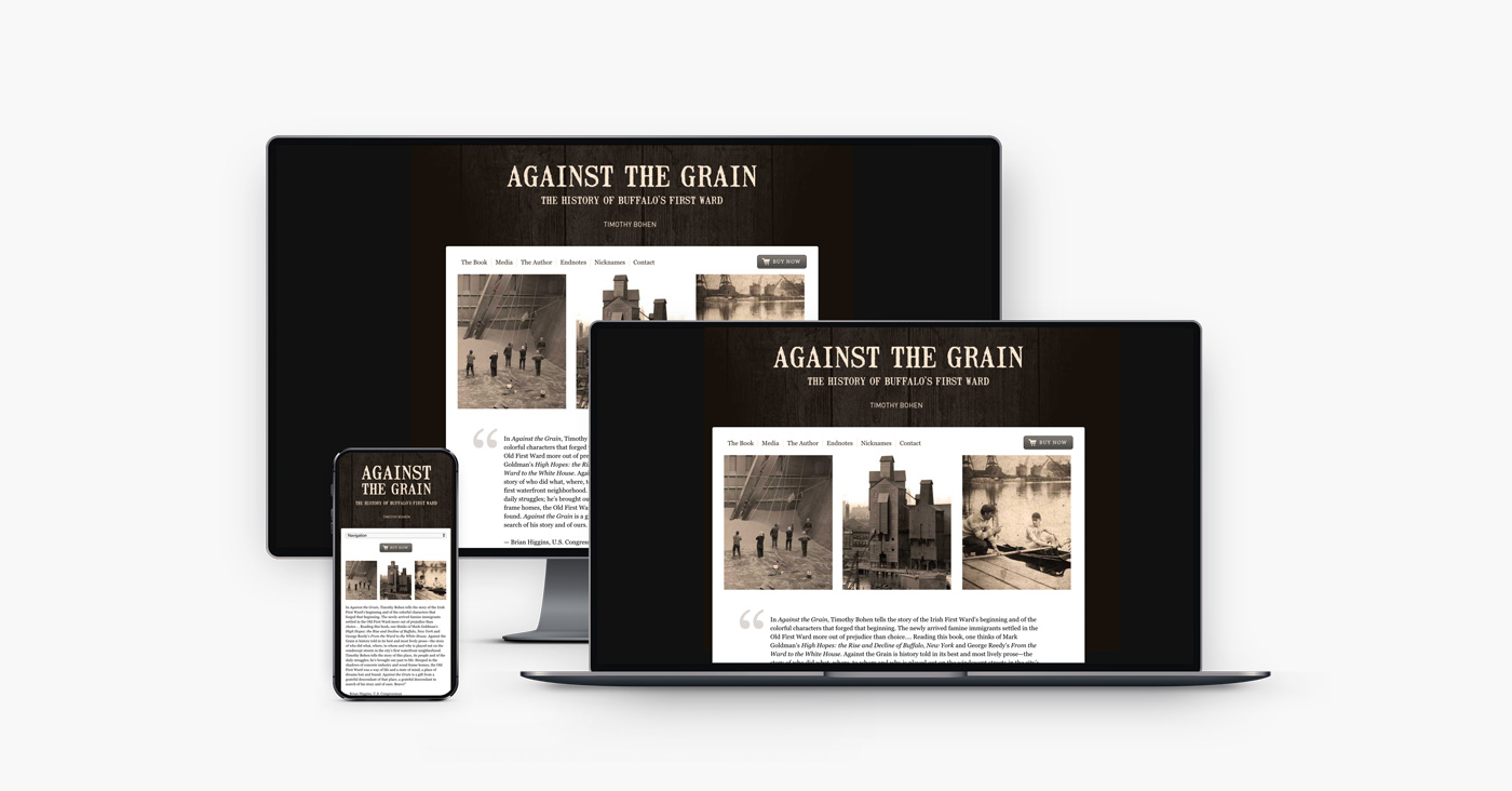 against the grain website design